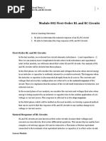 Module 002 First-Order RL and RC Circuits