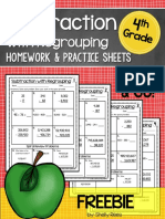 Subtraction With Regrouping Worksheets