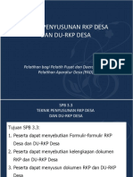 SPB. 3.3 Teknik Penyusunan RKP Desa Dan DU-RKP Desa