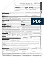 Customer Information Form Individual