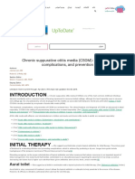 Chronic Suppurative Otitis Media (CSOM) Treatment, Complications, and Prevention