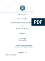 Software Requirements Specification: Final Year Project