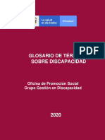 Glosario de Términos de Discapacidad 2020