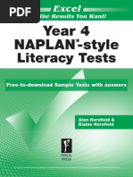 Naplanstyle Literacy Y4 Sample 2014