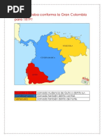 Mapa de La Gran Colombia