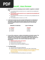 Quiz #1: Intacc Reviewer