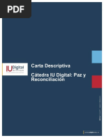 Carta Descriptiva Cátedra Paz y Reconciliación 2020-2