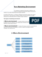 Macro and Micro Marketing Environment