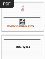 2.DataTypes ControlStatements Operators