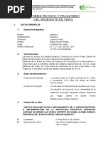 Informe Final Del Residente de Obra