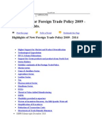 Exim Policy or Foreign Trade Policy 2009