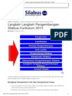 Langkah Langkah Pengembangan Silabus Kurikulum 2013 Silabuspdf