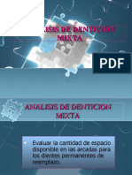 Analisis de Denticion Mixta