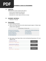 EXPERIMENT 6 BASIC PLC PROGRAMMING Virtual PLC