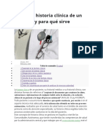 Qué Es La Historia Clínica de Un Paciente y para Qué Sirve