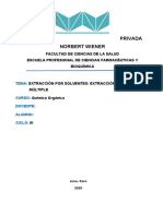 Q.O. Informe de Extracción de Solventes