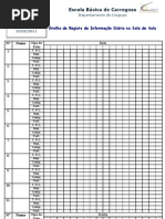 Grelha - Registo Diario