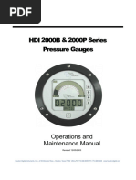 Pressure Gauge - O&M