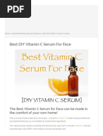 DIY Vitamin C Serum and Cream