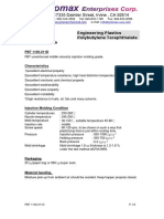 Engineering Plastics Polybutylene Terephthalate Technical Data