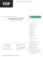 Oracle 2021 Java Selenium Automation Interview Questions