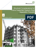 Gypsum Firewall Structural Consideration