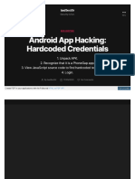 Android App Hacking - Hardcoded Credentials