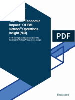 The Total Economic Impact of Ibm Netcool Operations Insight (NOI)