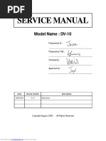 Service Manual: Model Name: DV-10