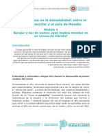 Módulo 1 - Barajar y Dar de Nuevo - ¿Qué Implica Enseñar en Un Escenario Híbrido