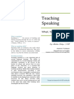 Teaching Speaking