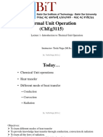 Lecture 1 - Introduction To Thermal Unit Operation