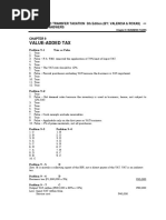 Value-Added Tax: Business and Transfer Taxation 5Th Edition (By: Valencia & Roxas) Suggested Answers