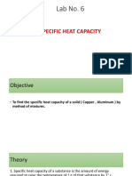 Lab No. 6: Specific Heat Capacity