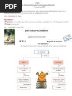 Lengua Analisis Sintactico de Oraciones Sujeto y Predicado 1