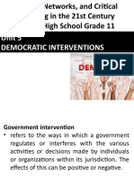 Unit 5 Democratic Interventions