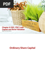 Chapter 8 OSC PSC, Loan Capital and Bond Valuation