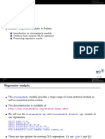 Outline: Regression Analysis in Python