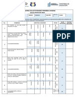 Matriz de Ingles Primero Básico