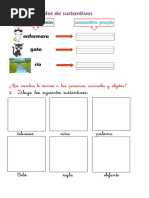 El Sustantivo y Comprensión Lectora