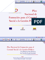 Plan Nacional de Formación para El Control Social