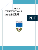 ME482 Energy Conservation and Management