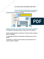 Diagrama Eléctrico Del Circuito de Potencia Del Torno Mecánico