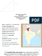 Demand For Punjabi Suba and Reorganisation Act 1966