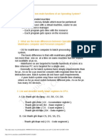 This Study Resource Was: 1 What Are The Two Main Functions of An Operating System?