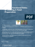 Sugar's Functional Roles