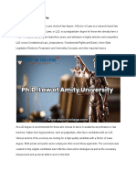 Ph.D. Law at Amity University