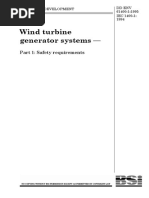 Iec 61400-1 - Wind Turbine Generator Systems - Part 1 - Safety Requirements (August 1995)