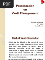 Vault Cash Management