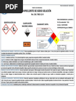 Hipoclorito de Sodio Solucion